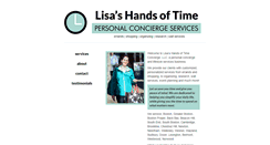 Desktop Screenshot of lisashandsoftimeconcierge.com